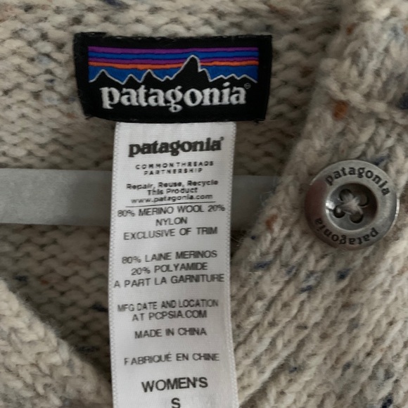 Patagonia S Ranchito Hoody Wool Raw Linen - Picture 4 of 6